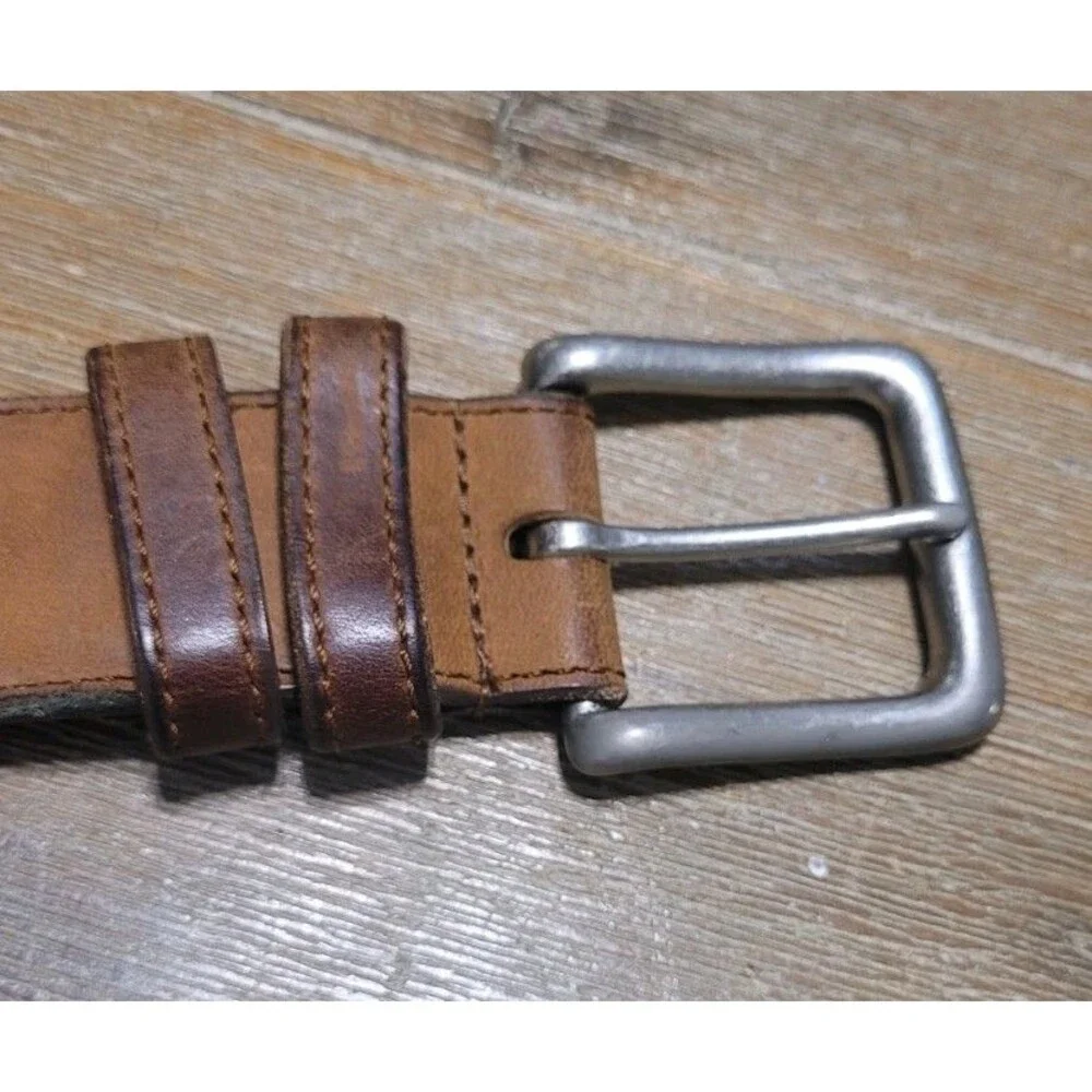 Vtg Coach Tabac 3878 Nubuc Brown Leather Belt 32 Waist Size